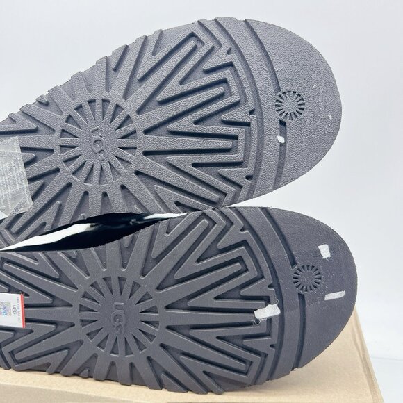 UGG WOMEN'S CLASSIC DIPPER Platform SUEDE SHEARLING LINED BOOTS Black US 9 - Picture 13 of 14